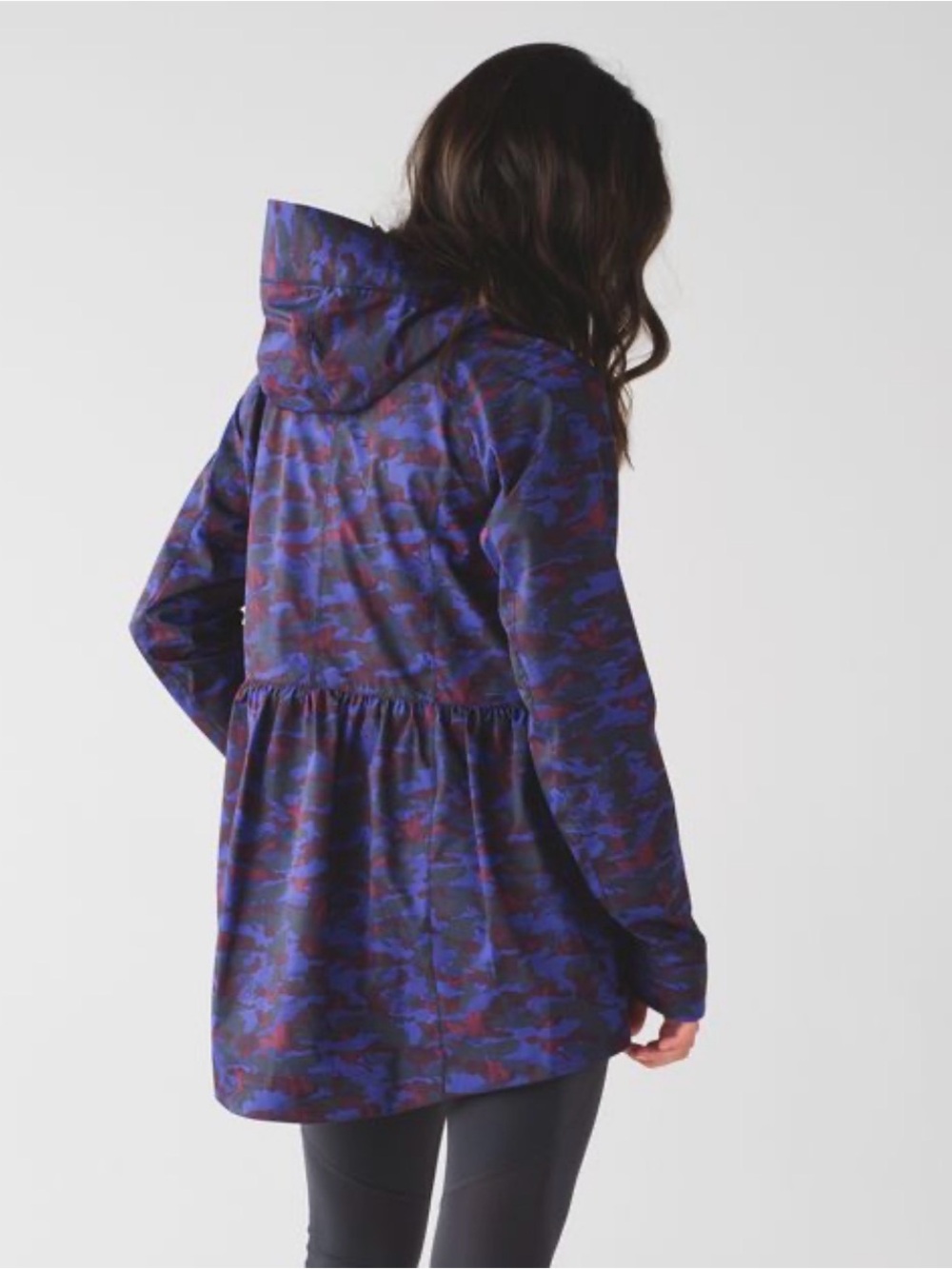 lululemon athletica Women's Rain for Daze Camo Jacket in Purple + Black